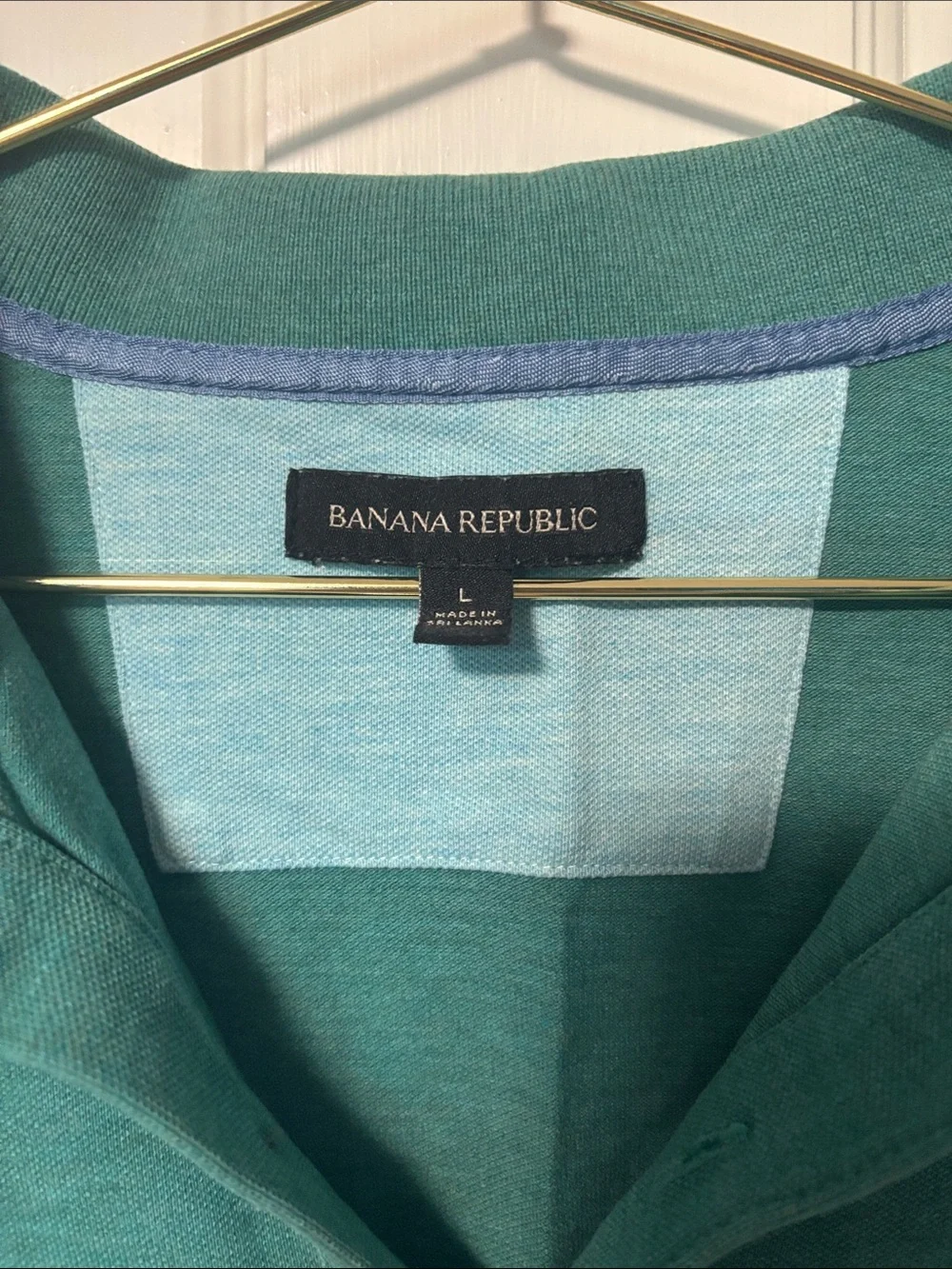 Banana Republic Men's Green Polo Shirt